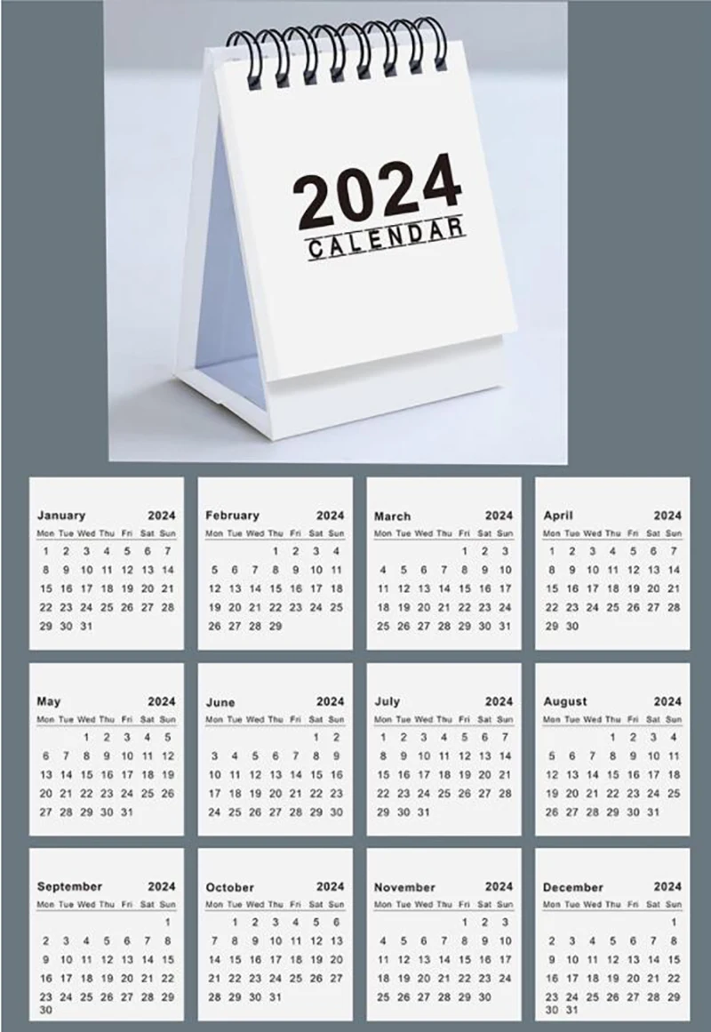 2024 2025 Desk Calendar