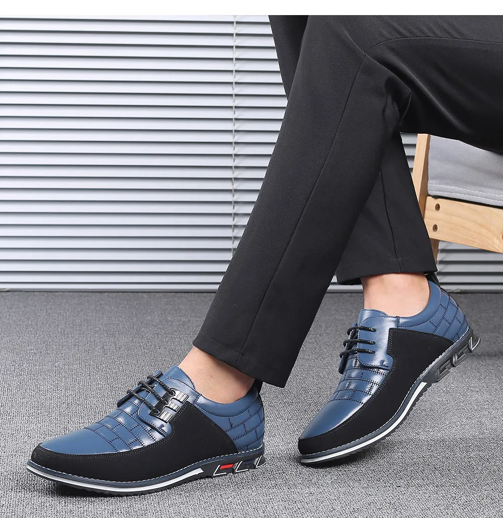 Mens Breathable Business Lace-Up Shoes
